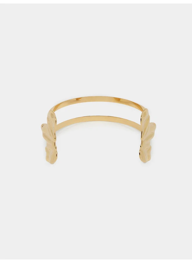 Styli Styli Textured Wide Cuff Bangle