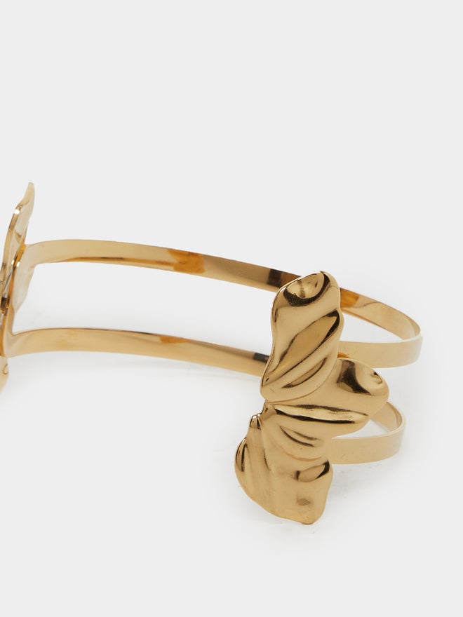 Styli Styli Textured Wide Cuff Bangle  - Image 4