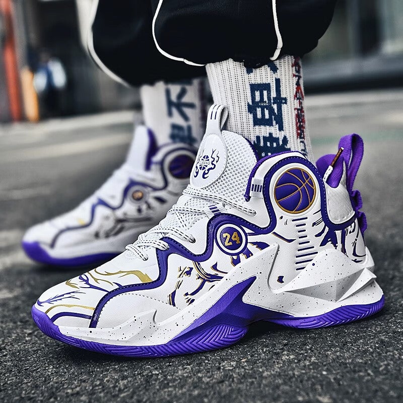 Campus Sports Basketball Shoes Men'S Year Of The Dragon Limited Guard Actual Combat Grab Non-Slip Children'S Blue Shoes Women'S Sneakers Running Shoes - Image 3