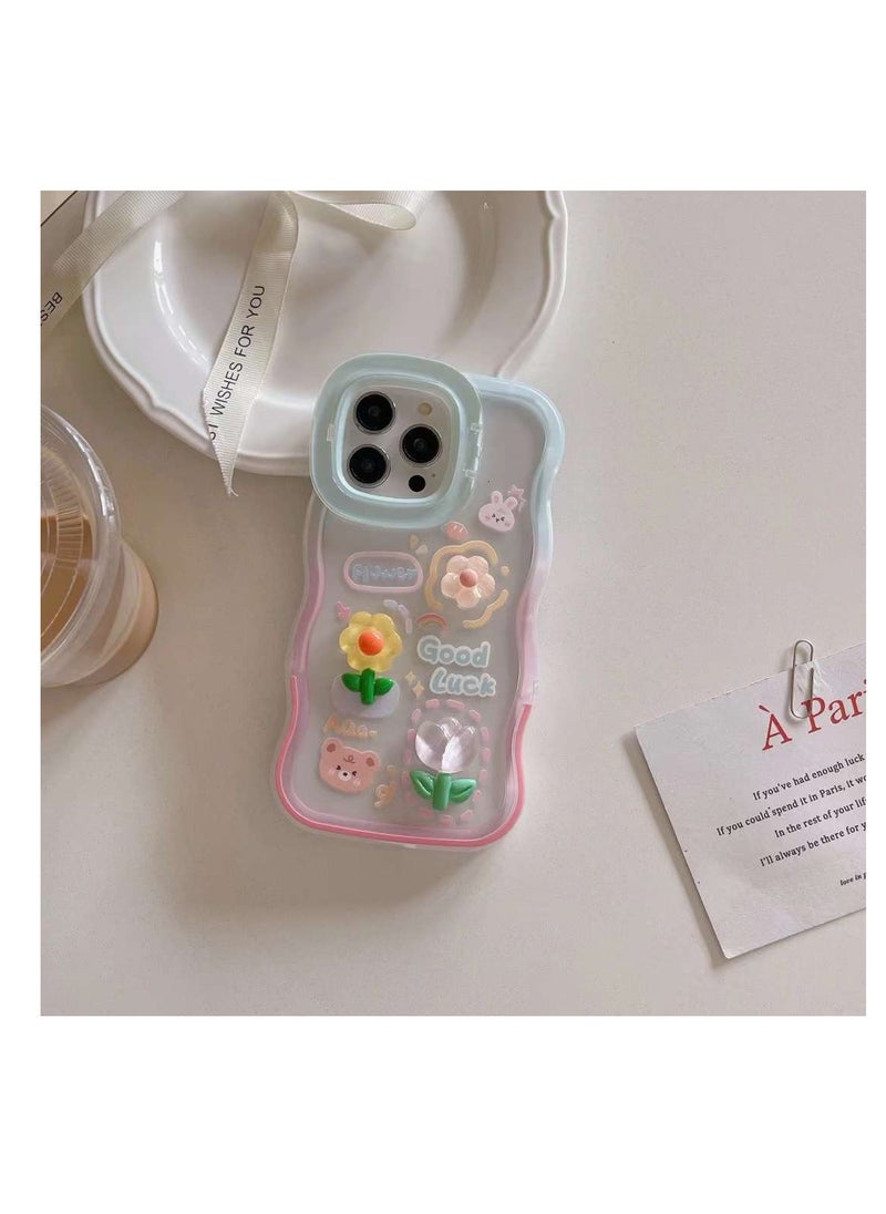 Generic - Mobile Phone Case Apple 14 pro max Protective Case Girls Anti-fall Watching Drama Stand Stand High-grade Cute Style - Image 1