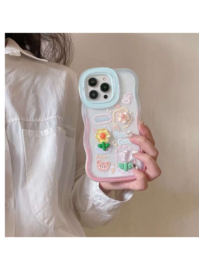 Generic - Mobile Phone Case Apple 14 pro max Protective Case Girls Anti-fall Watching Drama Stand Stand High-grade Cute Style - Image 1