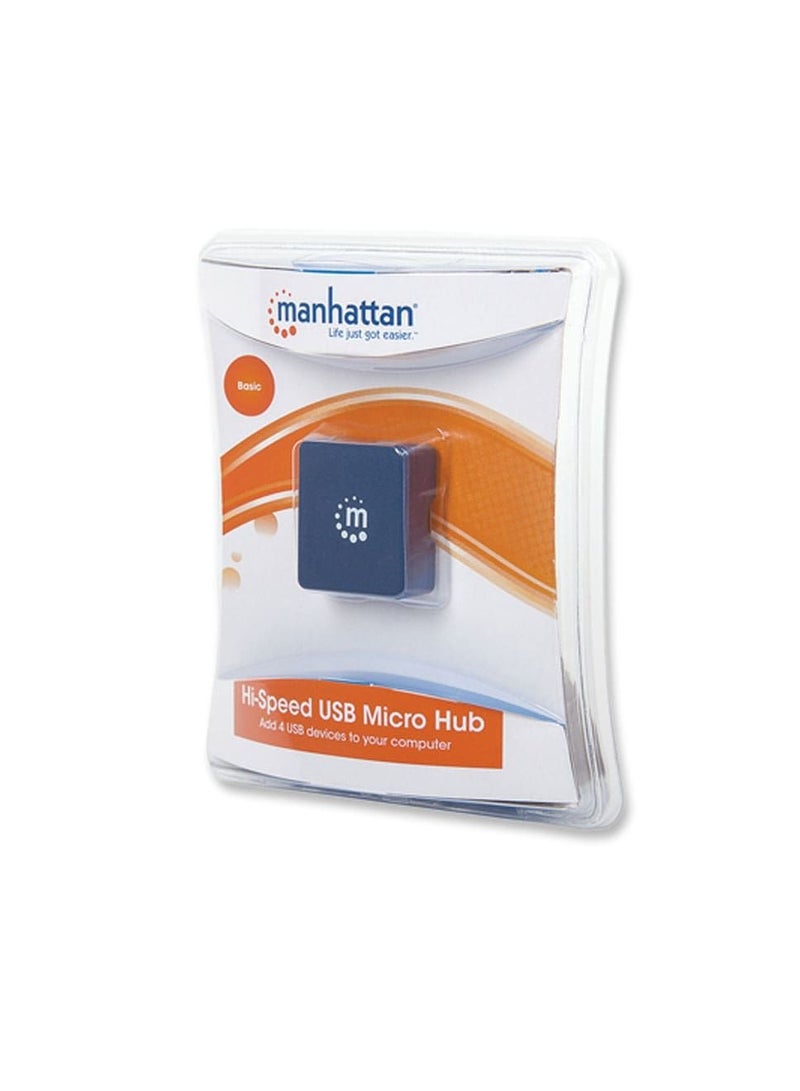 Manhattan Hi-Speed USB Micro Hub 4 Ports, Bus Power 160605 - Image 5