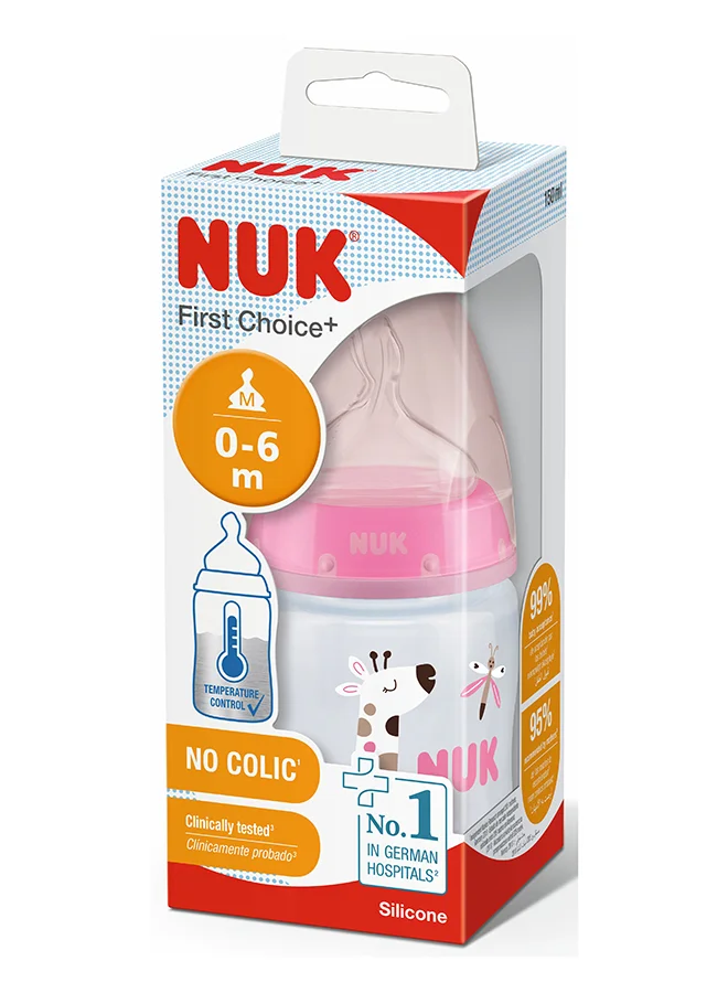 NUK First Choice +   Bottle  150Ml M 0 6M (Pink)