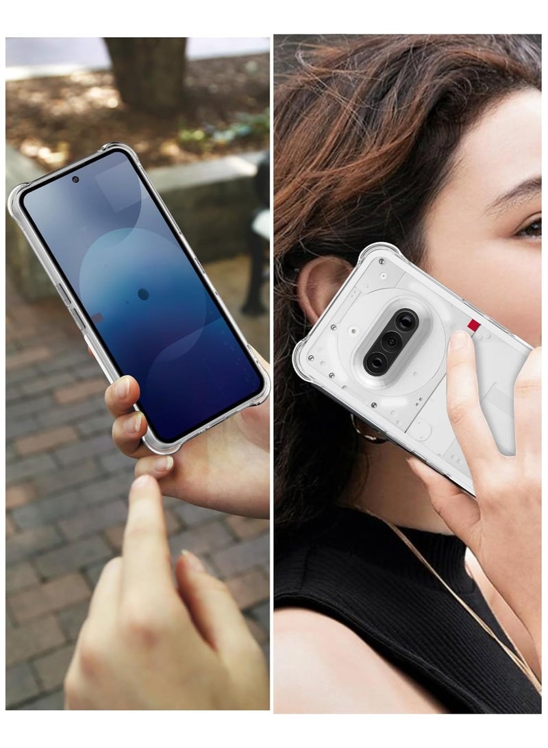 جراب لهاتف Nothing Phone 3a، غطاء شفاف مع مصد معزز بزاوية، جراب مرن مقاوم للصدمات من مادة TPU مناسب لهاتف Nothing Phone 3a - Image 5