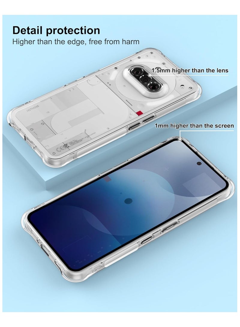 جراب لهاتف Nothing Phone 3a، غطاء شفاف مع مصد معزز بزاوية، جراب مرن مقاوم للصدمات من مادة TPU مناسب لهاتف Nothing Phone 3a - Image 4