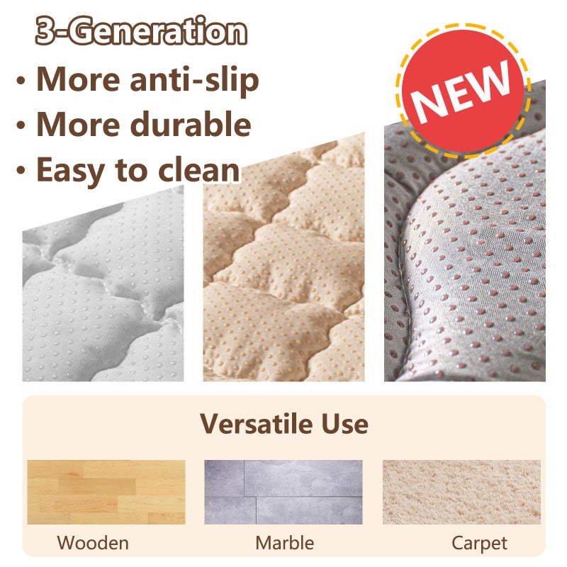 Beavtaens Baby Play Mat, 50x50 Playpen Mat with Super Soft Touch, Thick Activity Mat with Upgraded Anti-Slip Bottom, Machine Washable Crawling Mat for Floor & Picnic (Map) - Image 5