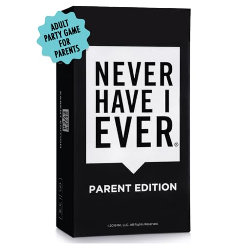 Never Have I Ever Card Game Parent Edition Fun and Engaging Adult Party Games for Game Night Date Night or Vacation Includes Hilarious and Relateable Prompts for Couples with Kids Ages 17 - Image 1