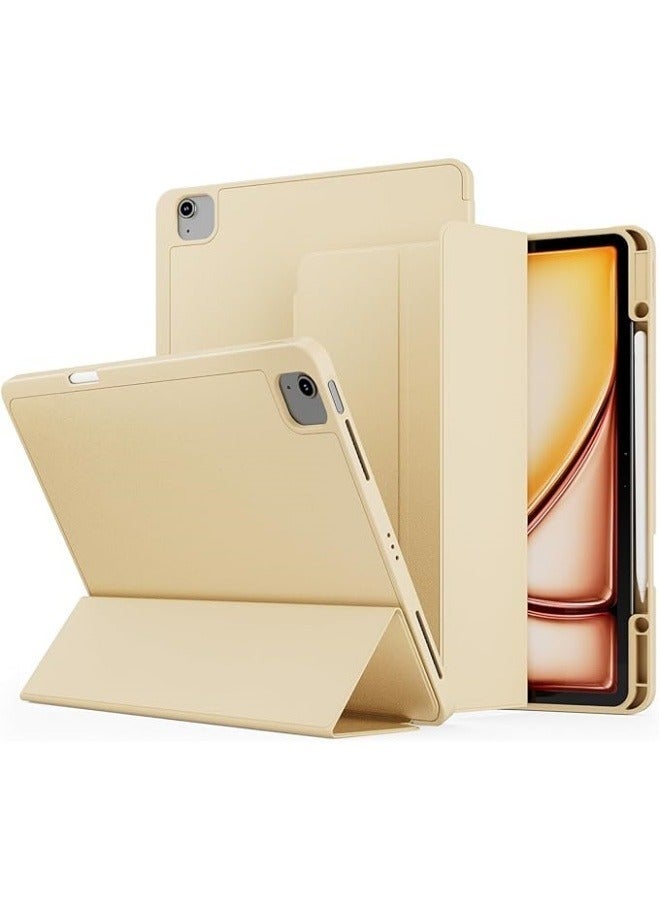 Compatible with iPad Air 13 Inch (M2) 2024 Case, Trifold Stand Smart Cover Auto Wake with Pencil Holder Soft TPU Back for iPad Air 13 Inch - Image 1