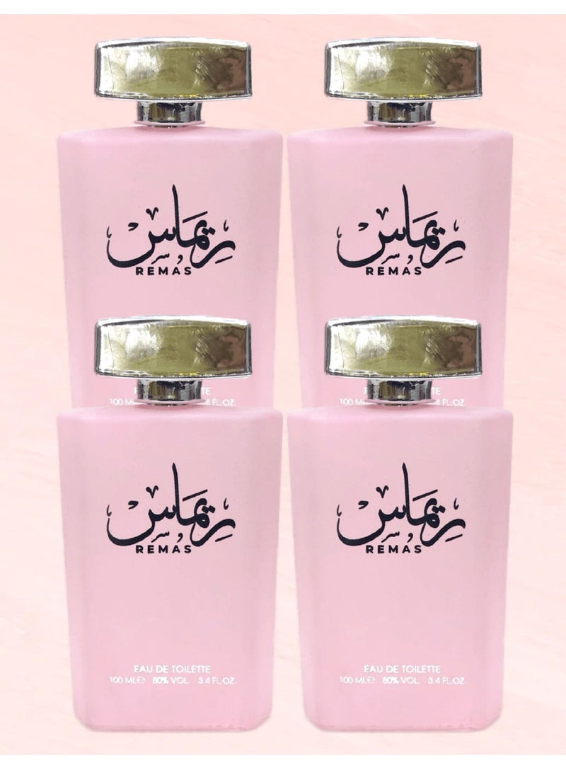 remas 4 Pieces Remas Perfume 100 Ml EDT - Image 1