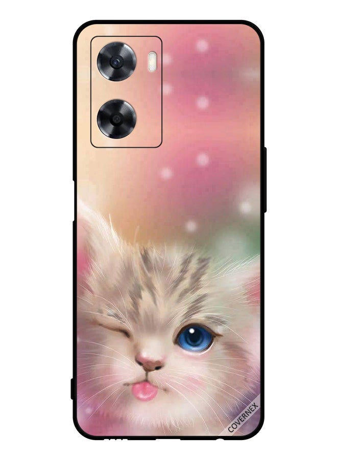 Covernex Protective Case Cover For Oppo A77 4G Cute Cat - Image 1