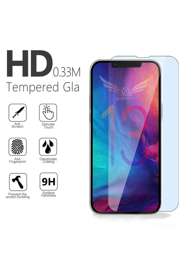 BORTONY Tempered Glass Screen Protector For iPhone 13/13 Pro 6.1 Inch - Image 2