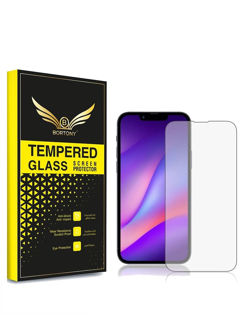BORTONY Tempered Glass Screen Protector For iPhone 13/13 Pro 6.1 Inch - Image 1