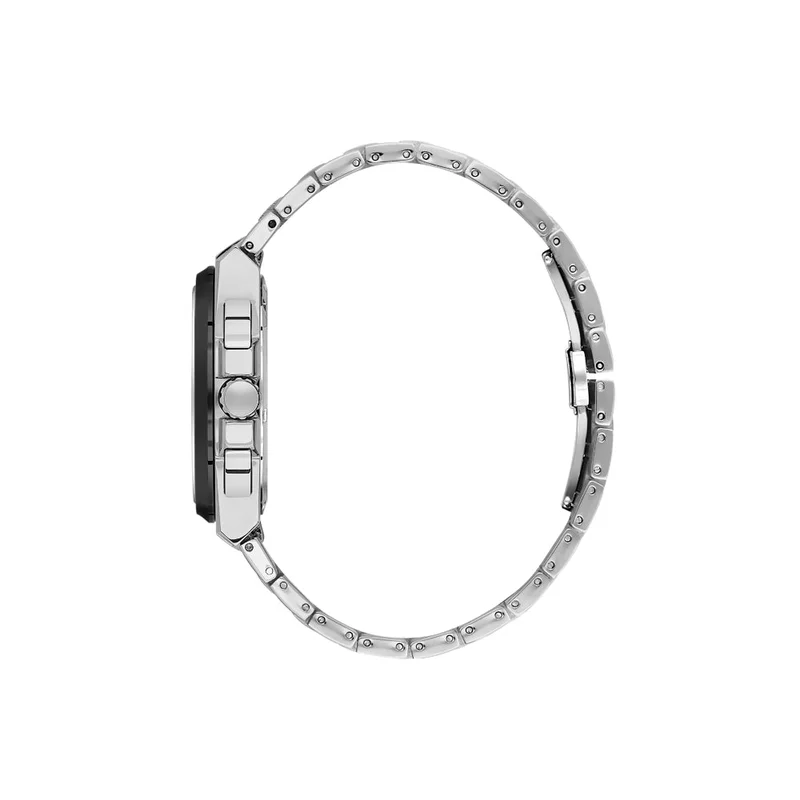 DANIEL KLEIN Men's Stainless Steel Silver and Black Alloy Case Analog Green Round Sunray Dial Japanese Quartz Exclusive 50 Meters Water Resistant