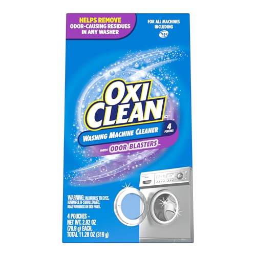 OxiClean Washing Machine Cleaner with Odor Blasters 4 Count - Image 1