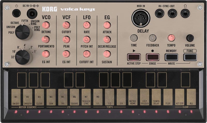 Korg volca keys Analog Loop Synthesizer w/ Delay Effect, Unison Mode, Ring Modulation, MIDI In, and Sync I/O - Image 2
