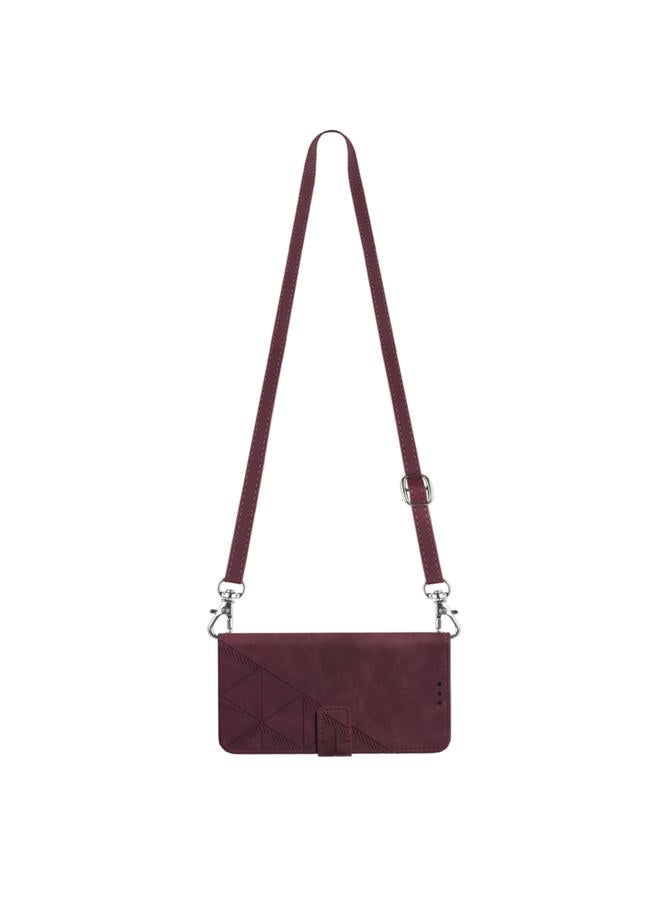 اس-توب جراب هاتف OnePlus Nord CE 5G Crossbody مصنوع من الجلد المنقوش ثلاثي الأبعاد - Image 4