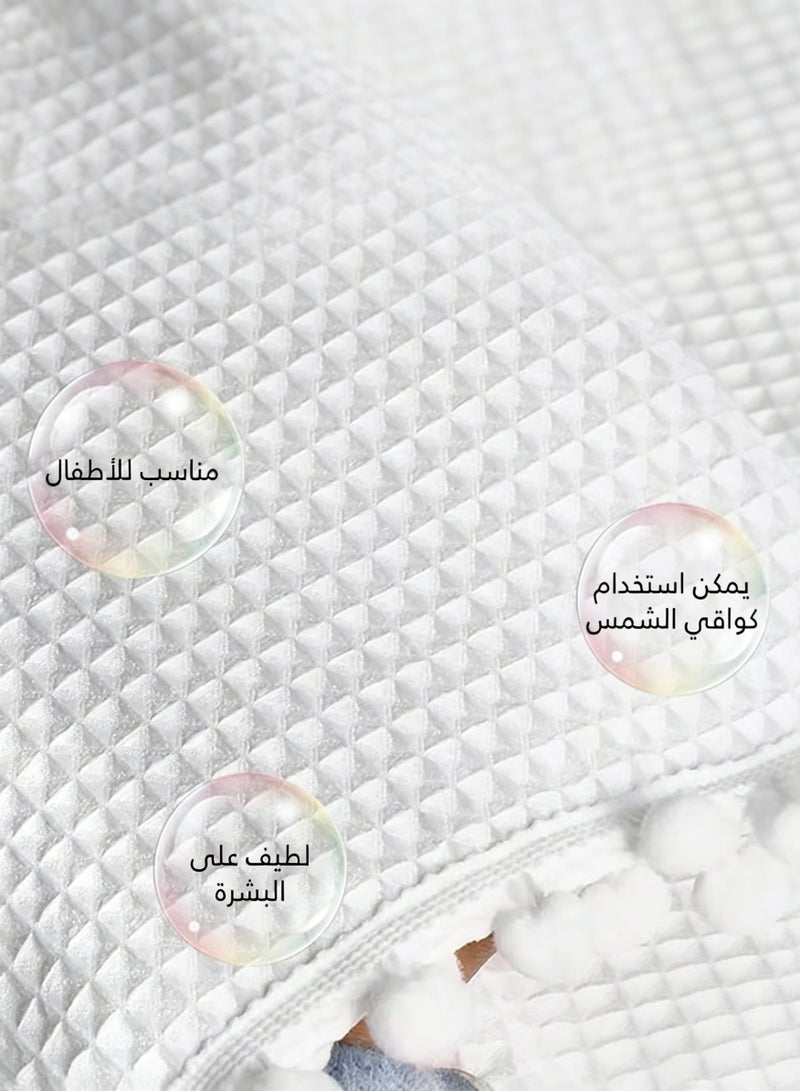 Amanli Car Window Sun Shades for Side Window, Car Window Shades for Kids and Baby, Car Sun Shade Side Window, Perfect Car Shades for Front Windows (White) - Image 2