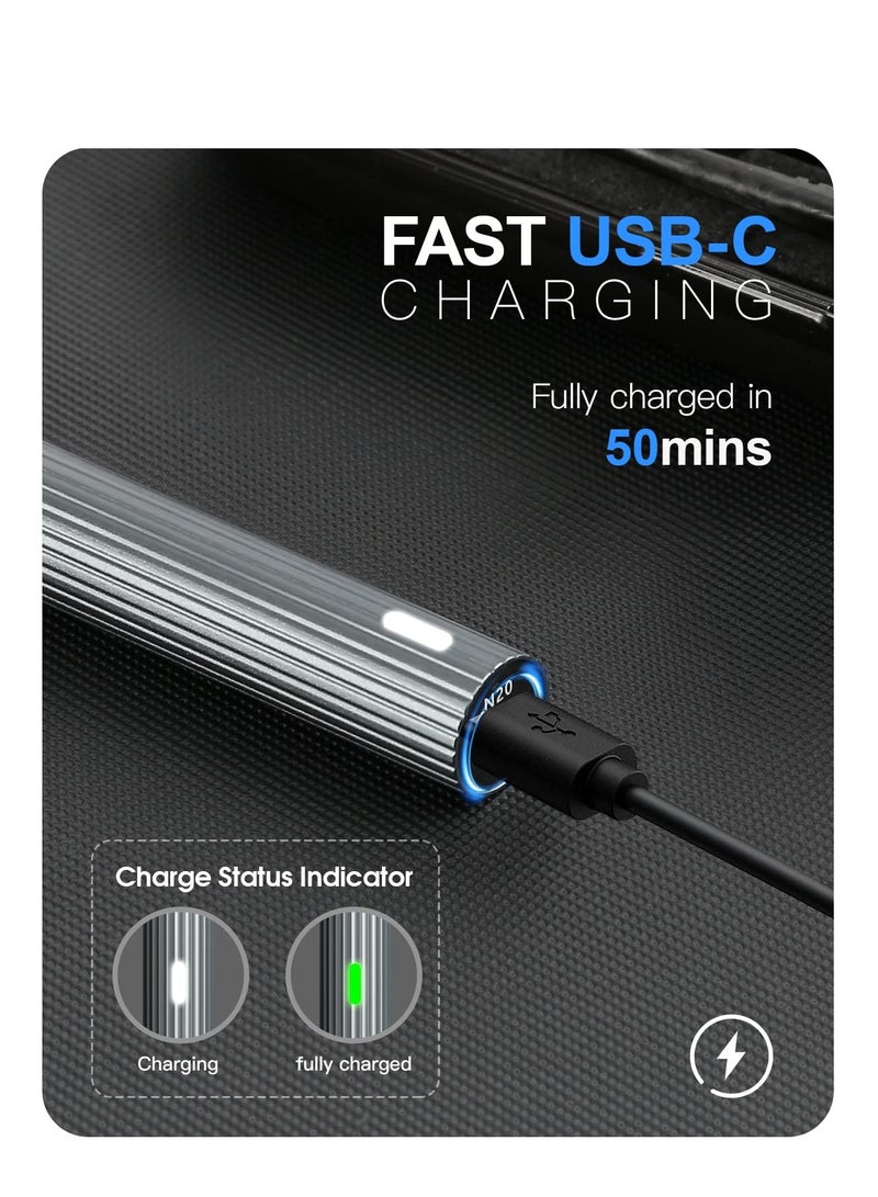 SYOSI Mini Electric Screwdriver, 36 in 1 Cordless Precision Power Screwdriver Set with 30 Magnetic Bits, Rechargeable Repair Tool Kit with LED Lights Magnetic Mat, USB Charging, for Camera PC Laptops  - Image 5