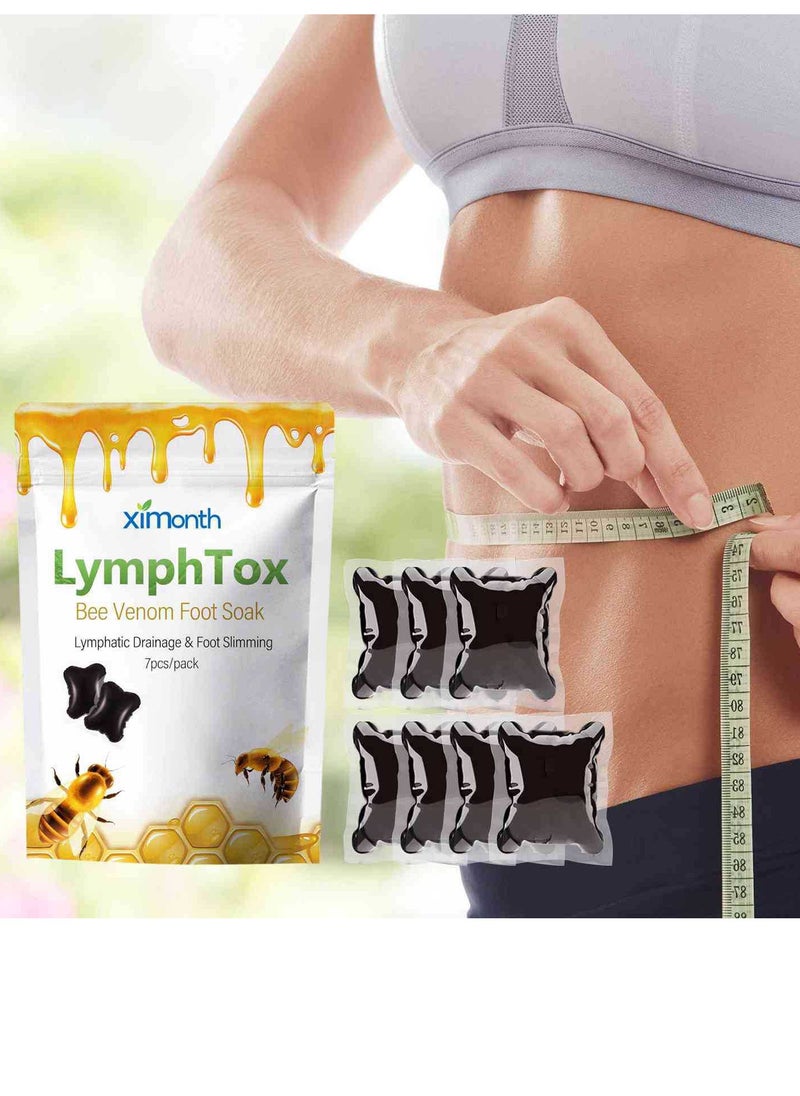 ximonth Bee Venom Herbal Foot Cleaning Soak Beads, Herbal Body Detox Foot Soak, Foot Spa Pedicure ，Bath Salt Foot Cream，Foot Bath Gel ，Beads Moisturize and Clean ，Shape and Slim the Body， Foot Soak Beads  - Image 3