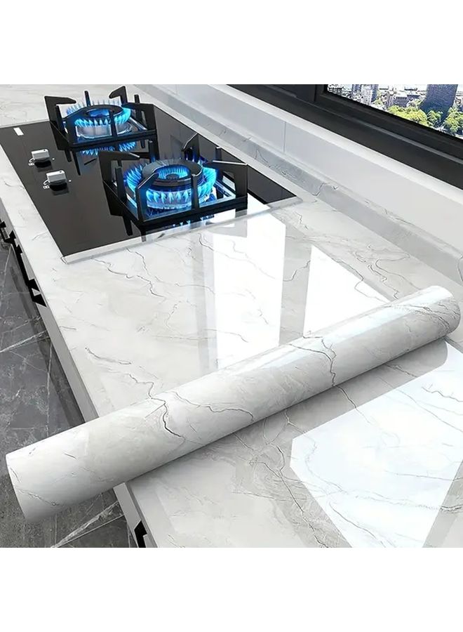 Waterproof Self Adhesive Peel Stick Wallpaper Qingshan Stone Rock Color - Image 5