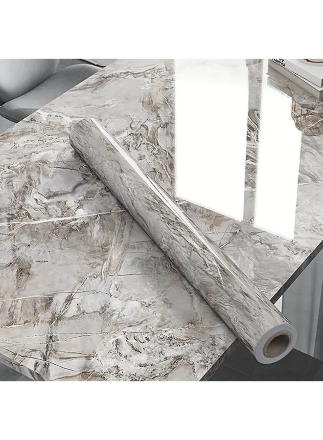 Waterproof Self Adhesive Peel Stick Wallpaper Qingshan Stone Rock Color - Image 2