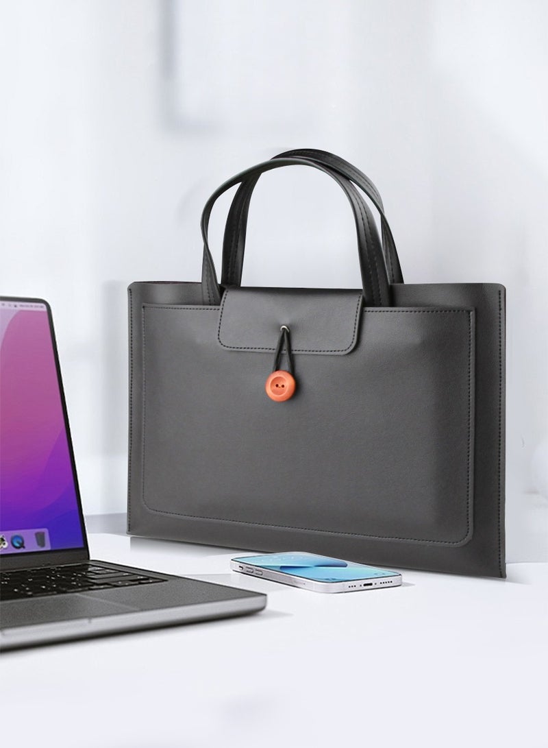 BEIRUI Laptop Tote Bag,Laptop Carrying Case,Laptop and Tablet,PU Leather Waterproof Work Tote Bag,Durable Waterproof Fabric,Business Casual or School Carrying Case,Briefcase 13/14 inch  - Image 1