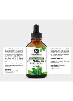 NaturoBliss Peppermint Essential Oil, 100% Pure and Natural Therapeutic Grade, Premium Quality Peppermint Oil, 4 fl. Oz - Perfect for Aromatherapy and Relaxation  - Image 4