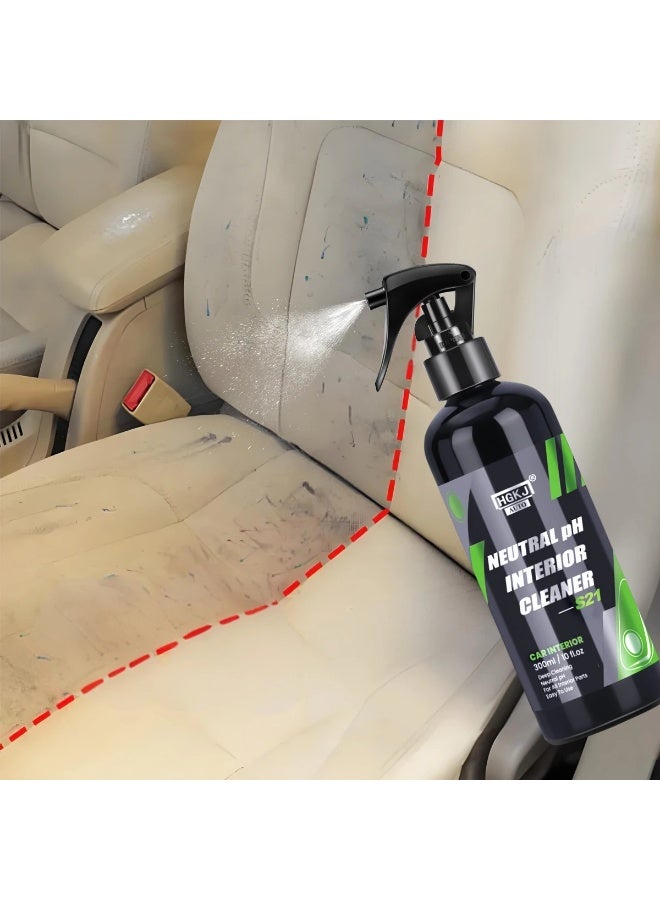 HGKJ Car Interior Cleaner Agent Ceiling Cleaner Leather Flannel Woven Fabric Water Free Multipurpose Auto Dash Cleaning Tool HGKJ S21 - Image 2
