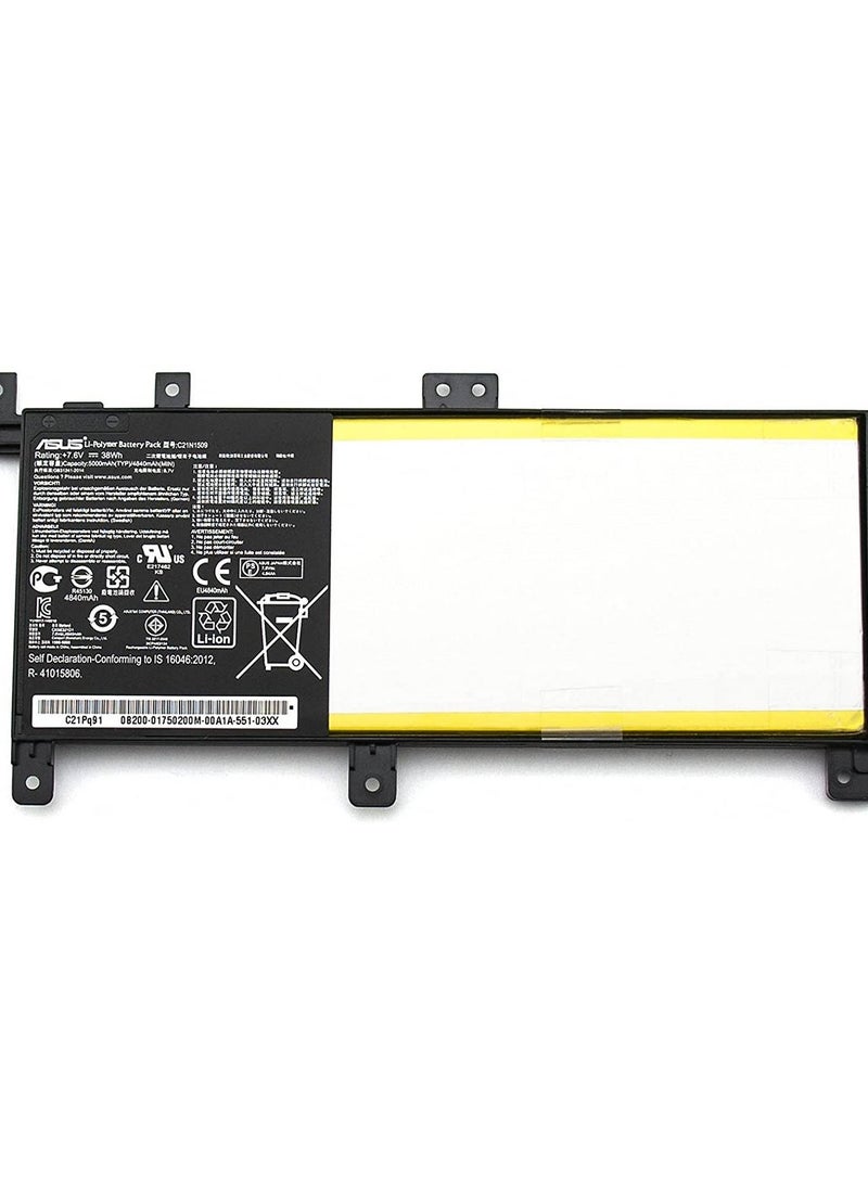 NMT - asus C21N1509 Laptop Battery for ASUS A556 A556U X556 X556UA X556UB X556UF X556UJ X556UQ X556UR X556UV K556 K556U Vivobook F556 F556U XO015T XO076T C21PQ9H C21N15WZ Brand: Chuangmingsi - Image 1