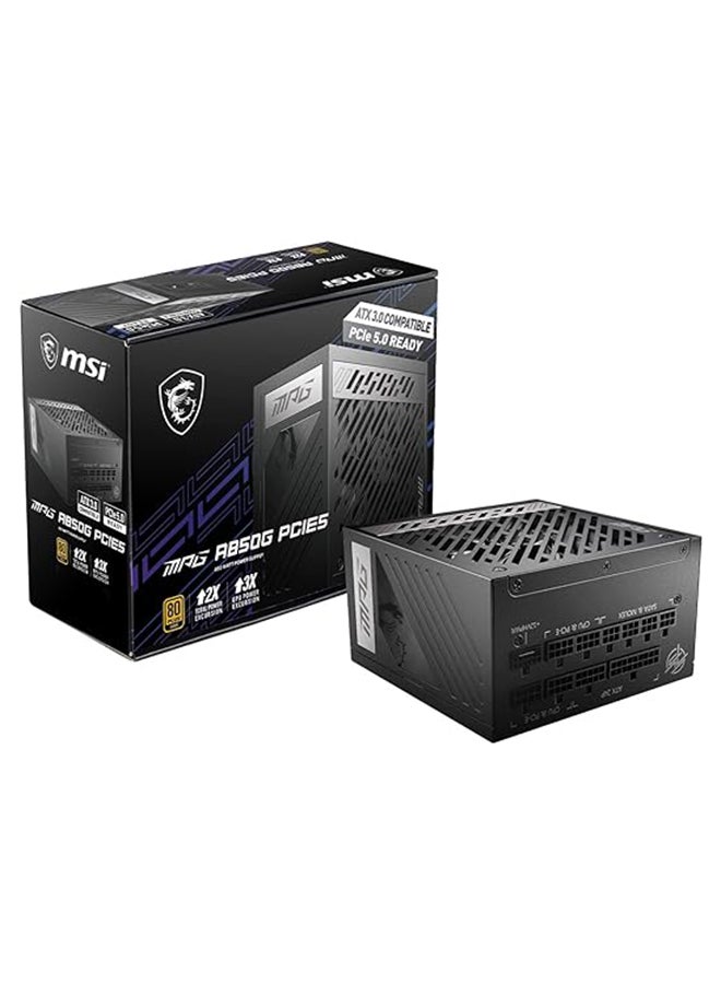 MSI MPG A850G PCIE5 power supply unit 850 W 24pin ATX ATX Black - Image 1