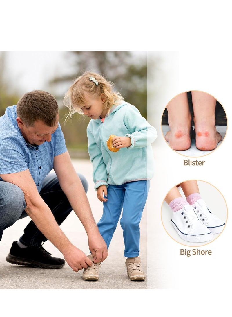 Excefore 4 Pairs Shoe Inserts for Kids, Heel Shoe Grips Liner for Loose Shoes, Inserts Grips Liners Heel, Preventing Heel Rubbing and Blisters, for Girls and Boys Boots, Trainers - Image 5