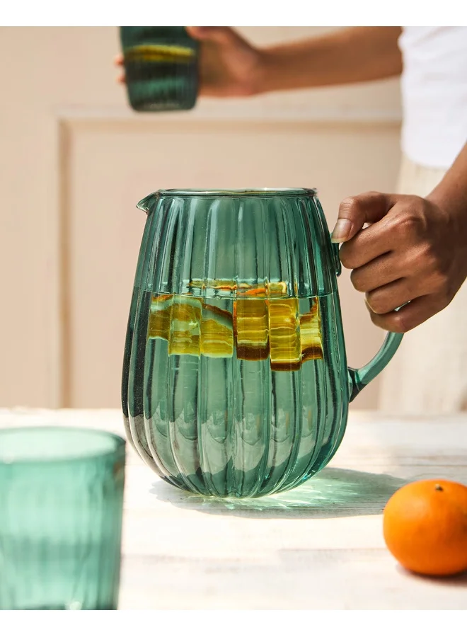 Chumbak Cove Glass Pitcher, 2250ml