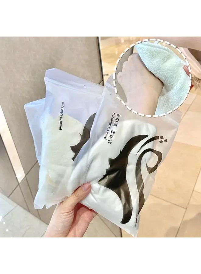 Thickened Hot Compress Towel With Three Holes For Face Steam Moisturizing Treatment - Image 4