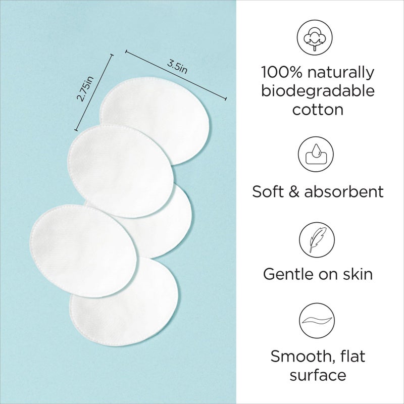 Diane Multi-Layer Cotton Ovals, 100 Count, 100% Pure Cotton, Premium, Hypoallergenic, Biodegradable, Strong and Durable Makeup and Nail Polish Removal Wipes - Image 2