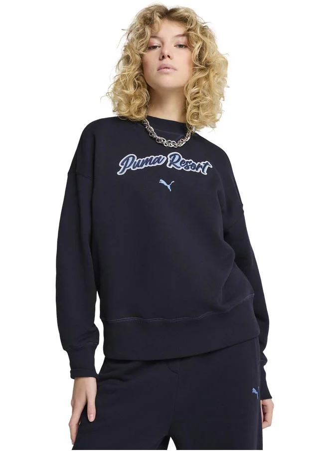 PREMIUM ESS Oversized Graphic Crew Women