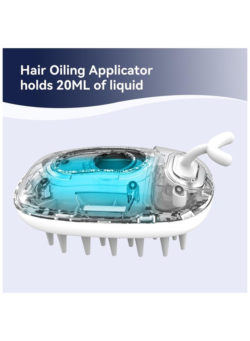 SYOSI Hair Oil Applicator and Scalp Massager Shampoo Brush 2 in 1, Hair Oil Serum Liquid Guiding Comb, Hair Growth and Dandruff Removal, Scalp Oil Applicator, Hair Shampoo Brush Silicone Scrubber - Image 5