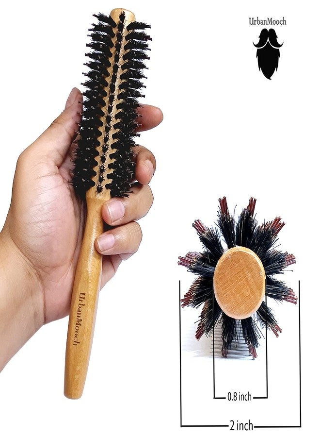 UrbanMooch Advanced Onion Oil 100ml, & Accelerate Hair Growth With Wooden Roller Brush For Quick Blowout, Add Shine/Volume, Styling, Curling, And Straightening - Image 3