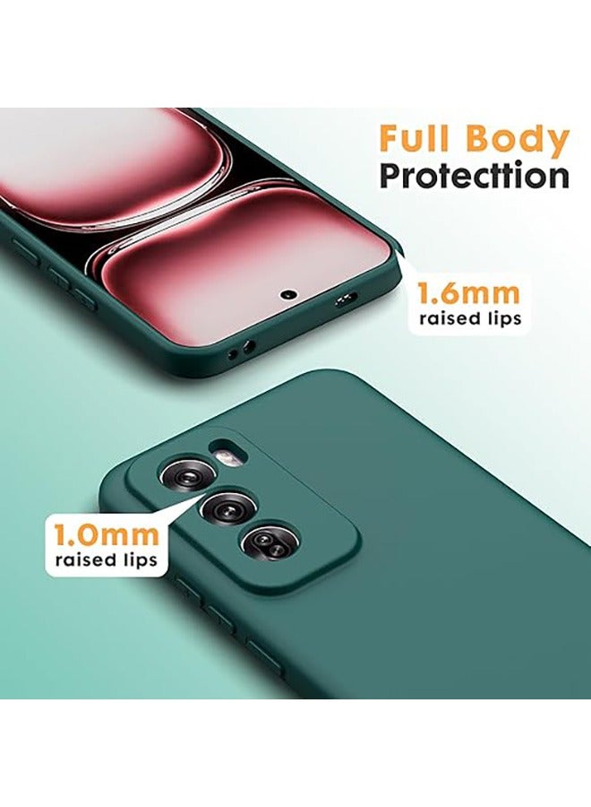 Case for OPPO Reno 12 Pro 5G Case, Soft Liquid TPU Silicone Ultra Thin, Anti-Fall Drop Protection, Shockproof Protective Case Compatible with Oppo Reno12 Pro 5G, Green - Image 3