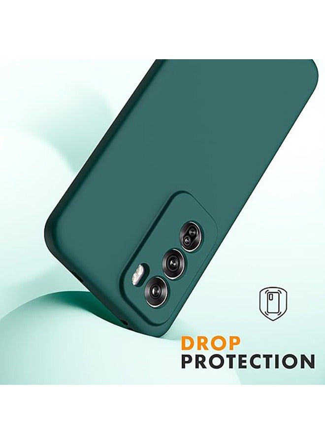Case for OPPO Reno 12 Pro 5G Case, Soft Liquid TPU Silicone Ultra Thin, Anti-Fall Drop Protection, Shockproof Protective Case Compatible with Oppo Reno12 Pro 5G, Green - Image 4