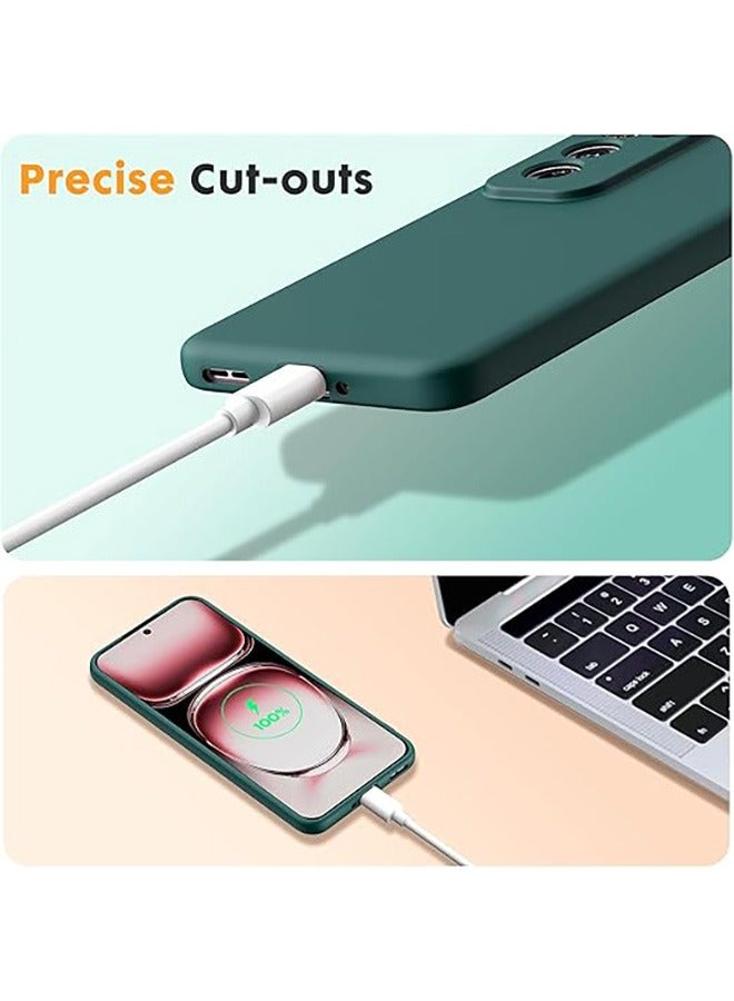 Case for OPPO Reno 12 Pro 5G Case, Soft Liquid TPU Silicone Ultra Thin, Anti-Fall Drop Protection, Shockproof Protective Case Compatible with Oppo Reno12 Pro 5G, Green - Image 5