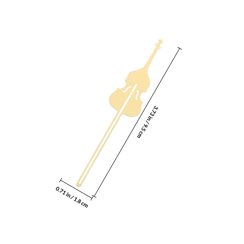 Vintage Hollow Music Metal Violin Bookmark For Writers And Readers - Image 3