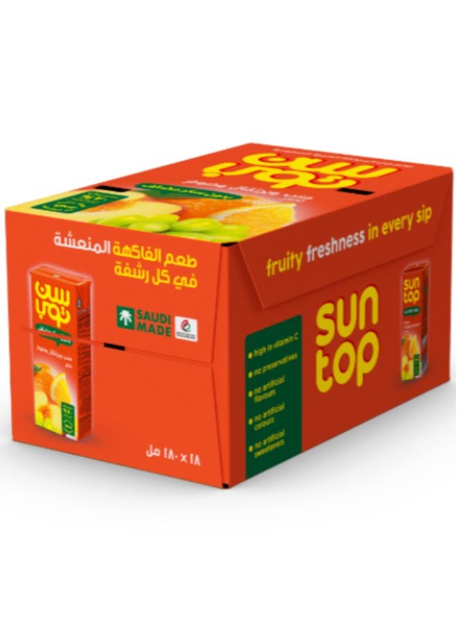 Suntop Orange And Peach Drink 18x180ml - Image 2