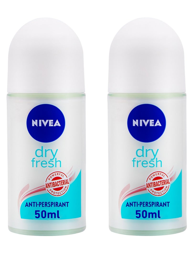 Nivea Antiperspirant Roll-On Pack of 2  - Image 1