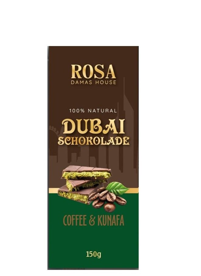 Rosa Damas House Dubai Chocolate- Coffee & Kunafa- 150 Gram 