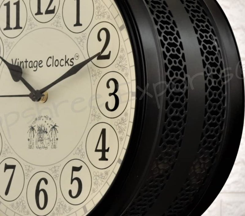 Vintage Clock Handcrafted Double Side Clock with World Time/VC-6570-12-WCH - Image 5