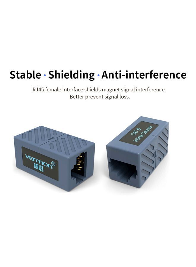 NIBEMINENT CAT6 Inline Network Cable Coupler Connector Blue - Image 3