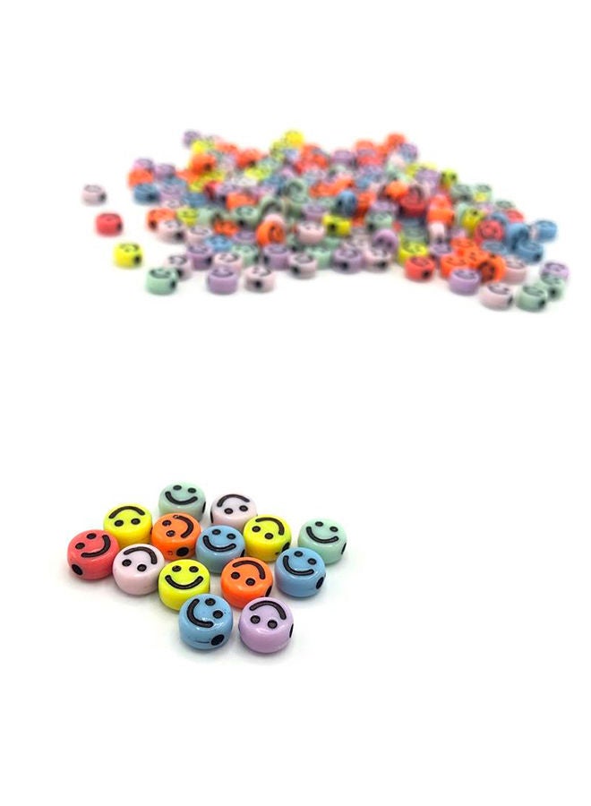 نيبمينينت مجموعة خرز دائري على شكل وجوه تعبيرية مبتسمة يمكنك صنعها بنفسك مكونة من 3800 قطعة 0.4x0.7سم - Image 2