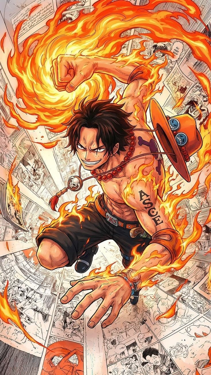 ARS One Piece Portgas D. Ace Posters Paper Wall Art Japanese Anime Poster Art Prints for Home Wall Decor, 1 Pcs, No Frame, for Bedroom Boy Room Living Room Gaming Room- Size Available, Add Wall Sticker Poster - Image 4