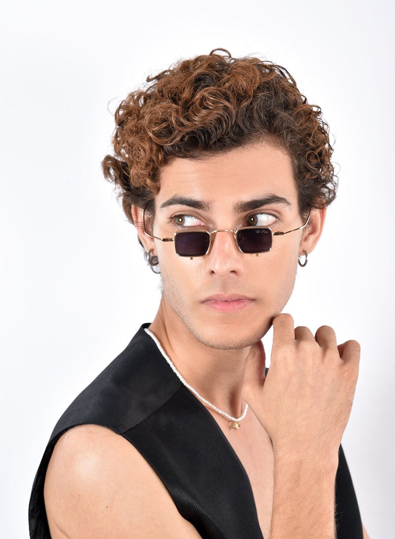 Woggles 100% UV Protected Black Rectangle Sunglasses - Image 5