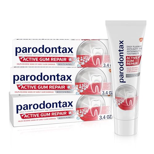 Parodontax Active Gum Repair Whitening Toothpaste for Bleeding Gums 3x34 oz Tube